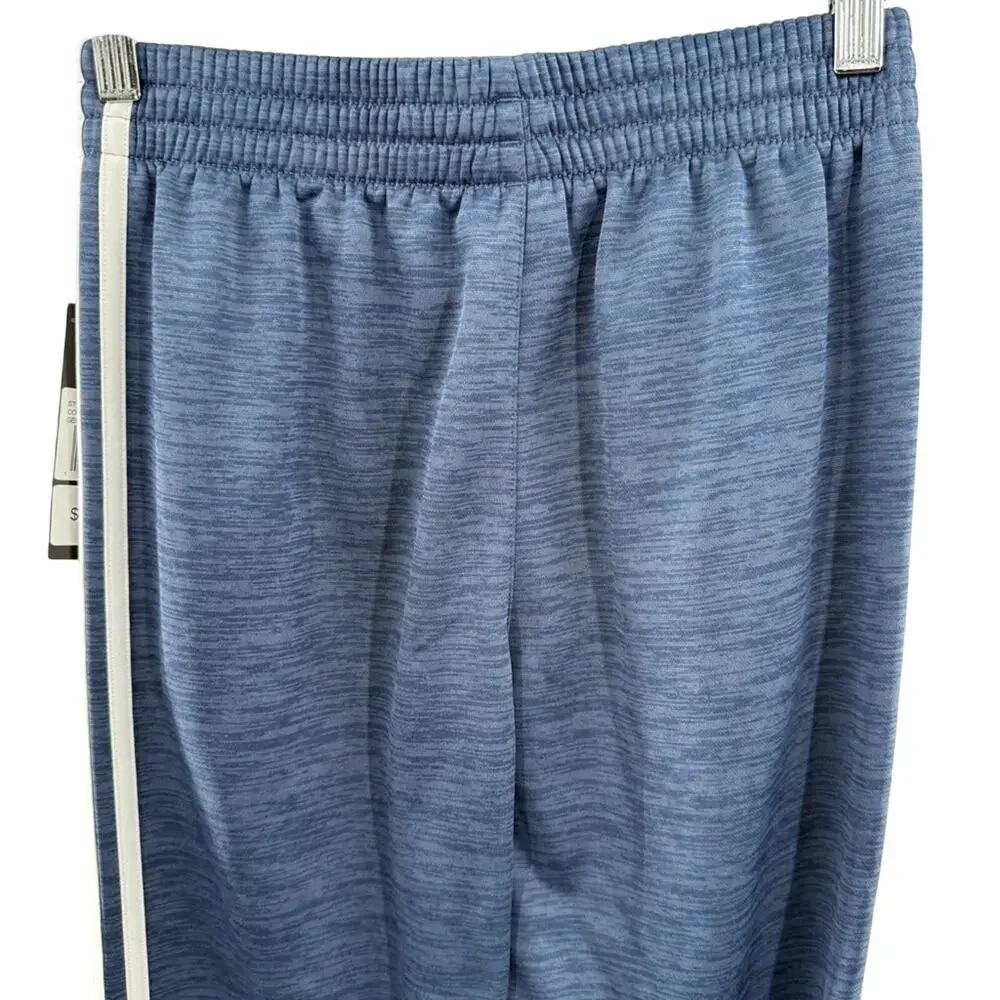 NWT Adidas Boys Pull On Style Straight Leg Track Pants Blue Size Medium 10-12